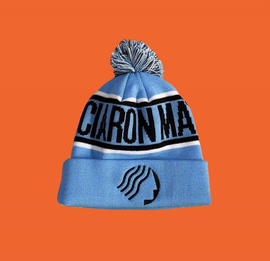 custom pom pom beanie for racing stable